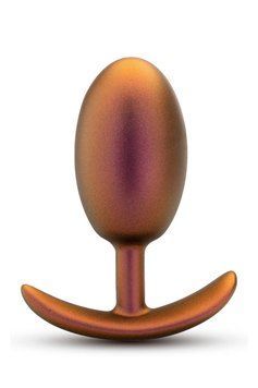 Анальная пробка со смещенным центром тяжести Anal Adventure Blush, силиконовая, розовое золото Blush  &mdash; фото