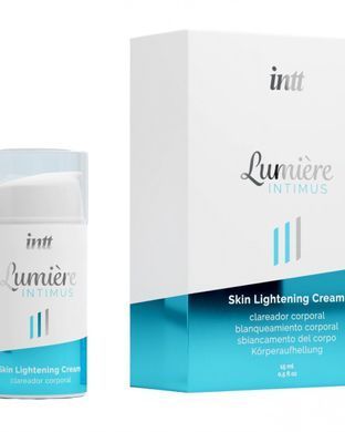 Крем для освітлення шкіри Intt Lumiere (15 мл) для всього тіла й інтимних зон, накопичувальний ефект SO3509 фото Купити Крем для освітлення шкіри Intt Lumiere (15 мл) для всього тіла й інтимних зон, накопичувальний ефект  Intt  433 грн