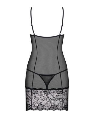 Сорочка Obsessive Alluria chemise & thong S/M SX1122 фото Купити Сорочка Obsessive Alluria chemise & thong S/M  Obsessive (Польща) 1 625 грн