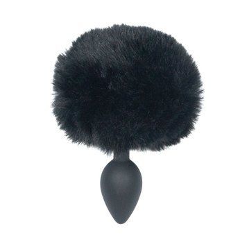 Анальна пробка з хвостом Punishment - Bunny Tail Silicone Anal Plug - Black SX2235 фото Купити Анальна пробка з хвостом Punishment - Bunny Tail Silicone Anal Plug - Black  Punishment (Канада) 664 грн