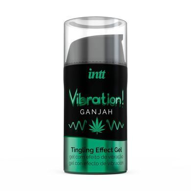 Жидкий вибратор Intt Vibration Ganjah (15 мл), густой гель, необычный вкус, действует до 30 минут SO3347 фото Купить   Intt (Бразилія-Португалія) 600 грн