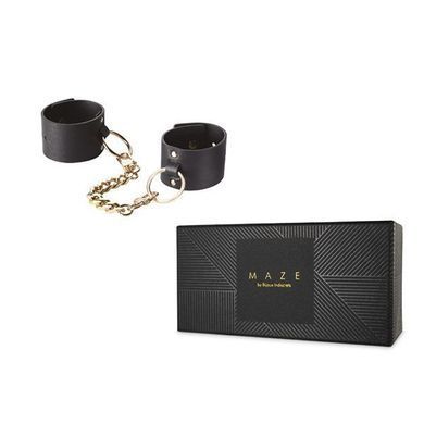 Наручники Bijoux Indiscrets MAZE - Wide Cuffs Black SO2649 фото Купить   Bijoux Indiscrets  1 393 грн