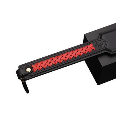 Паддл LOCKINK SEVANDA Braided-handle Spanking Paddle, чорно-червоний, гладенький, з плетінням на ручці SX0877 фото Купити Паддл LOCKINK SEVANDA Braided-handle Spanking Paddle, чорно-червоний, гладенький, з плетінням на ручці  LOCKINK (Китай) 1 339 грн