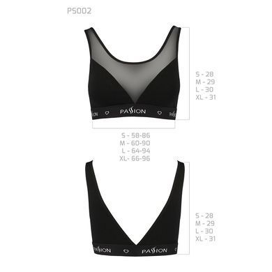 Топ з прозорою вставкою Passion PS002 TOP L, black SO4199 фото Купити Топ з прозорою вставкою Passion PS002 TOP L, black  Passion (Польща) 905 грн