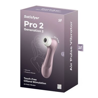 Вакуумний кліторальний стимулятор Satisfyer Pro 2 Generation 2 Violet SO6730 фото Купити Вакуумний кліторальний стимулятор Satisfyer Pro 2 Generation 2  Satisfyer (Німеччина) 1 939 грн