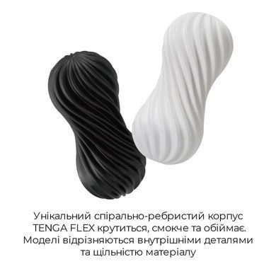 Мастурбатор Tenga Flex Silky White с изменяемой интенсивностью, можно скручивать SO1645 фото Купить   Tenga (Японія) 1 893 грн