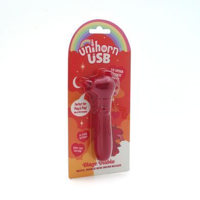 Вибратор-единорожка Unihorn USB Bullet - Blaze Diablo вибропуля, USB зарядка SX2859 фото Купить   Unihorn (Великобританія) 1 108 грн