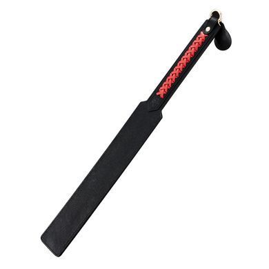 Паддл LOCKINK SEVANDA Braided-handle Spanking Paddle, чорно-червоний, гладенький, з плетінням на ручці SX0877 фото Купити Паддл LOCKINK SEVANDA Braided-handle Spanking Paddle, чорно-червоний, гладенький, з плетінням на ручці  LOCKINK (Китай) 1 339 грн
