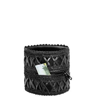 Жіночий гаманець-браслет Noir Handmade F326, black, під шкіру, рельєфний візерунок, кишеня на блискавці SX0387 фото Купити Жіночий гаманець-браслет Noir Handmade F326, black, під шкіру, рельєфний візерунок, кишеня на блискавці  Noir Handmade  1 155 грн