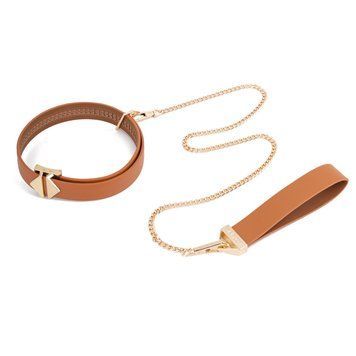 Поводок LOCKINK Tied Collar with Leash Set - Brown SX0828 фото Купить   LOCKINK (Китай) 3 871 грн
