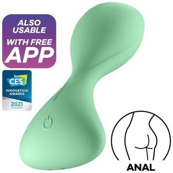Анальна смартпробка з вібрацією Satisfyer Trendsetter Green SO6731 фото Купити Анальна смартпробка з вібрацією Satisfyer Trendsetter Green  Satisfyer (Німеччина) 2 217 грн