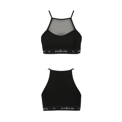 Спортивний топ з прозорою вставкою Passion PS006 TOP L, black SO4239 фото Купити Спортивний топ з прозорою вставкою Passion PS006 TOP L, black  Passion (Польща) 849 грн