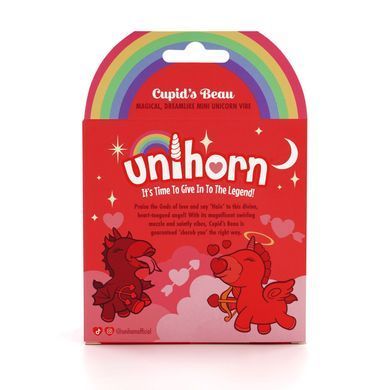 Вибратор-единорожка Unihorn - Cupid's Beau, массирующий язычок-сердечко SX2860 фото Купить   Unihorn (Великобританія) 2 217 грн