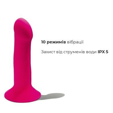 Дилдо с вибрацией Adrien Lastic Hitsens 2 Pink, отлично для страпона, макс диаметр 4см, длина 17,2см SO5052 фото Купить   Adrien Lastic  1 410 грн