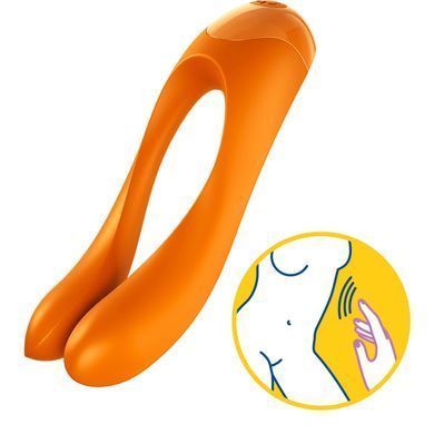 Вибратор на палец Satisfyer Candy Cane Orange SO4652 фото Купить   Satisfyer (Німеччина) 1 052 грн