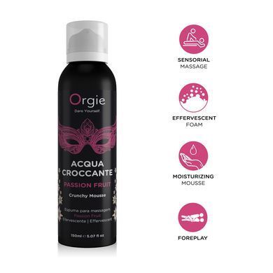 Масажна пінка Orgie &ndash; Acqua Croccante Passion Fruit (150 мл), ефект бульбашок, що лопаються SX1494 фото Купити Масажна пінка Orgie &ndash; Acqua Croccante Passion Fruit (150 мл), ефект бульбашок, що лопаються  Orgie 821 грн