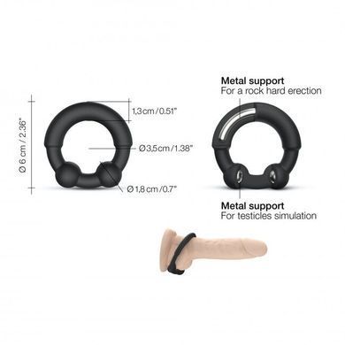 Ерекційне кільце з металевими вставками Dorcel STRONGER RING SO5077 фото Купити Ерекційне кільце з металевими вставками Dorcel STRONGER RING  Dorcel (Франція) 1 052 грн