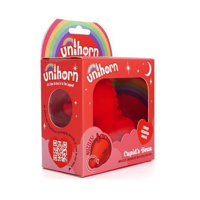 Вибратор-единорожка Unihorn - Cupid's Beau, массирующий язычок-сердечко SX2860 фото Купить   Unihorn (Великобританія) 2 217 грн