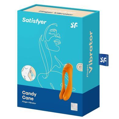 Вибратор на палец Satisfyer Candy Cane Orange SO4652 фото Купить   Satisfyer (Німеччина) 1 052 грн