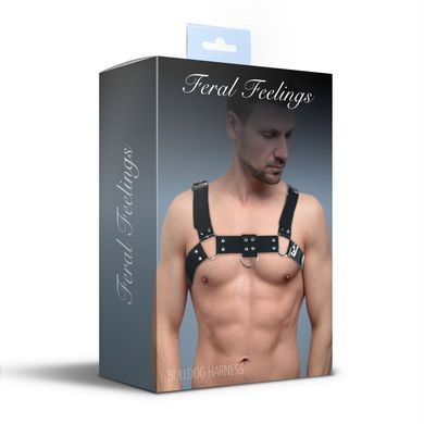 Чоловіча портупея на груди Feral Feelings - Bulldog Harness Black SO9304 фото Купити Чоловіча портупея на груди Feral Feelings - Bulldog Harness Black  Feral Feelings (Україна) 1 237 грн