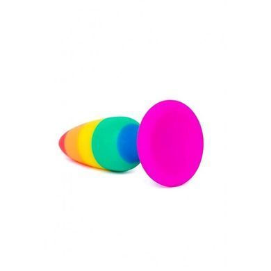 Силіконова анальна пробка Wooomy Hiperloo Silicone Rainbow Plug L, діаметр 3,9 см, довжина 13,1 см SO7434 фото Купити Силіконова анальна пробка Wooomy Hiperloo Silicone Rainbow Plug L, діаметр 3,9 см, довжина 13,1 см  Wooomy (Іспанія) 2 134 грн