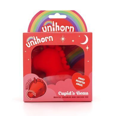 Вибратор-единорожка Unihorn - Cupid's Beau, массирующий язычок-сердечко SX2860 фото Купить   Unihorn (Великобританія) 2 217 грн