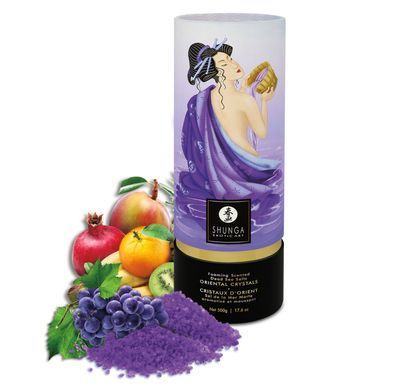 Пінлива сіль для ванни Shunga Dead Sea salt Oriental Crystals &mdash; Exotic Fruits (500 г) SO6895 фото Купити Пінлива сіль для ванни Shunga Dead Sea salt Oriental Crystals &mdash; Exotic Fruits (500 г)  Shunga (Канада) 1 265 грн