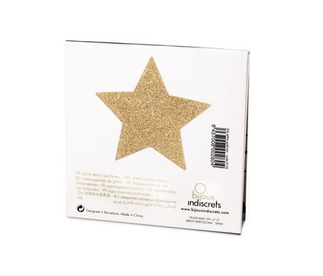 Пэстис - стикини Bijoux Indiscrets - Flash Star Gold, наклейки на соски SO2340 фото Купить   Bijoux Indiscrets  452 грн