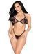 Комплект Leg Avenue Fishnet Bra Top and G-String Panty One Size Black &mdash; фото 5