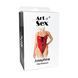 Сексуальне лаковане боді Art of Sex - Josephine червоне L SX2375 фото 3