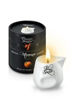 Массажная свеча Plaisirs Secrets Peach (80 мл) подарочная упаковка, керамический сосуд SO1849 фото Купить   Plaisirs Secrets (Франція) 803 грн