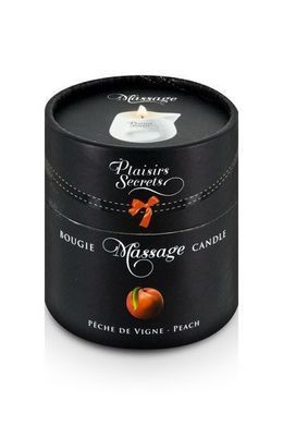Массажная свеча Plaisirs Secrets Peach (80 мл) подарочная упаковка, керамический сосуд SO1849 фото Купить   Plaisirs Secrets (Франція) 803 грн