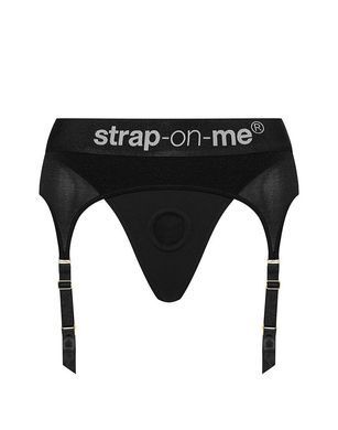 Трусы для страпона с подвязками для чулок Strap-On-Me REBEL HARNESS - XL SO4509 фото Купить   Strap-On-Me (Франція) 2 115 грн