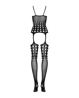 (SALE) Бодистокинг Obsessive Bodystocking G310 S/M/L, топ, чулки, подвязках, круглые вырезы SO7236 фото Купить   Obsessive (Польща) 1 625 грн
