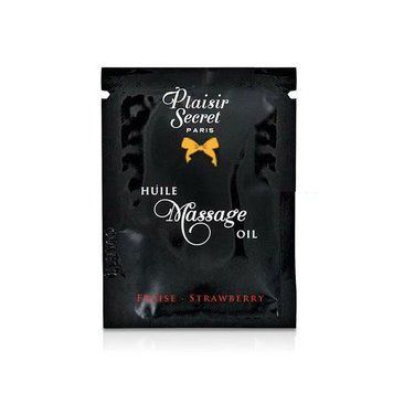 Пробник массажного масла Plaisirs Secrets Strawberry (3 мл) SO1202 фото Купить   Plaisirs Secrets (Франція) 45 грн