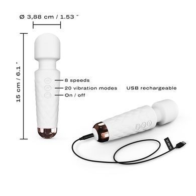 Мінівібромасажер Dorcel Wand Mini Wanderful White SO7814 фото Купити Мінівібромасажер Dorcel Wand Mini Wanderful White  Dorcel (Франція) 1 903 грн