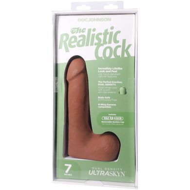Фалоімітатор Doc Johnson The Realistic Cock ULTRASKYN - 7 Inch with Balls Caramel SX4456 фото Купити Фалоімітатор Doc Johnson The Realistic Cock ULTRASKYN - 7 Inch with Balls Caramel  Doc Johnson  3 029 грн
