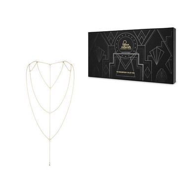 Цепочка для спины Bijoux Indiscrets Magnifique Back and Cleavage Chain - Gold, украшение для тела SO2657 фото Купить   Bijoux Indiscrets  895 грн