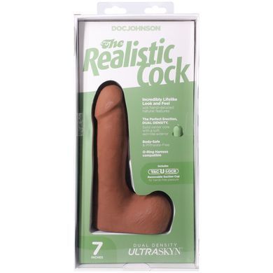 Фалоімітатор Doc Johnson The Realistic Cock ULTRASKYN - 7 Inch with Balls Caramel SX4456 фото Купити Фалоімітатор Doc Johnson The Realistic Cock ULTRASKYN - 7 Inch with Balls Caramel  Doc Johnson  3 029 грн