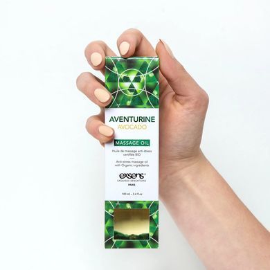 Массажное масло EXSENS Aventurine Avocado (анти-стресс с авантюрином) 100мл, натуральное SO2377 фото Купить   Exsens (Франція) 1 006 грн