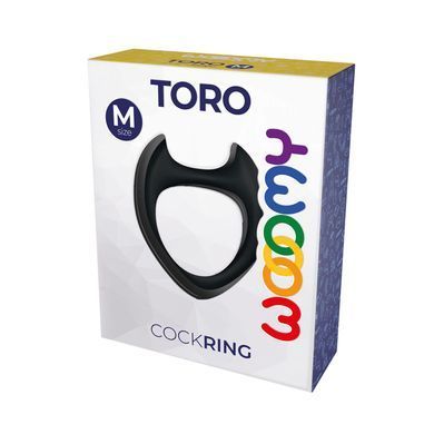 Ерекційне кільце Wooomy Toro M Black SO9933 фото Купити Ерекційне кільце Wooomy Toro M Black  Wooomy (Іспанія) 221 грн