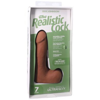 Фалоімітатор Doc Johnson The Realistic Cock ULTRASKYN - 7 Inch with Balls Caramel SX4456 фото Купити Фалоімітатор Doc Johnson The Realistic Cock ULTRASKYN - 7 Inch with Balls Caramel  Doc Johnson  3 029 грн