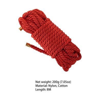 Мотузка для шибарі LOCKINK SEVANDA Shibari Pratice Rope, червона, 8 м, нейлон+бавовна SX0879 фото Купити Мотузка для шибарі LOCKINK SEVANDA Shibari Pratice Rope, червона, 8 м, нейлон+бавовна  LOCKINK (Китай) 646 грн