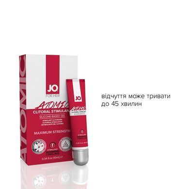 Возбуждающий гель для клитора JO ATOMIC WARMING (10 мл) разогревающий SO1502 фото Купить   JO (США) 1 062 грн