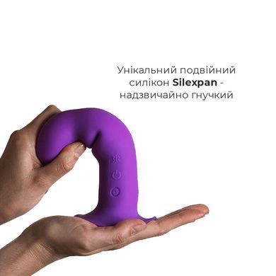 Дилдо с вибрацией Adrien Lastic Hitsens 3 Purple, отлично для страпона, диаметр 4см, длина 18,2см SO5053 фото Купить   Adrien Lastic  2 226 грн