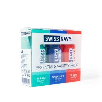 Набор Swiss Navy Essentials Variety Pack 3 х 30 мл SX1362 фото Купить   Swiss Navy (США) 1 015 грн