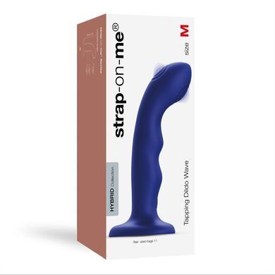 Насадка для страпона з подвійною точковою пульсацією Strap-On-Me TAPPING DILDO WAVE &ndash; NIGHT BLUE, М SO9621 фото Купити Насадка для страпона з подвійною точковою пульсацією Strap-On-Me TAPPING DILDO WAVE &ndash; NIGHT BLUE, М  Strap-On-Me (Франція) 3 787 грн