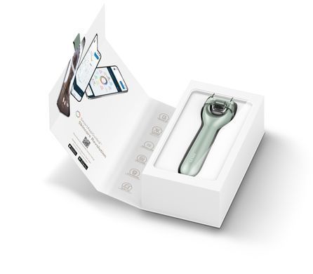 Електронний ролер для обличчя з мікроголками GESKE MicroNeedle Face Roller 9в1 green HB0195 фото Купити Електронний ролер для обличчя з мікроголками GESKE MicroNeedle Face Roller 9в1 green  GESKE 1 699 грн
