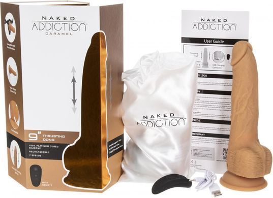 Фалоімітатор з пульсацією Naked ADDICTION Dominic 9&Prime; Caramel, пульт ДК, діаметр 4,2 см SX2237 фото Купити Фалоімітатор з пульсацією Naked ADDICTION Dominic 9&Prime; Vanilla, пульт ДК, діаметр 4,2 см  ADDICTION  7 299 грн