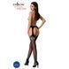 Эротические чулки-стокинги Passion S024 One Size, Black, имитация чулков и пояса с гартерами PSS024B фото 4